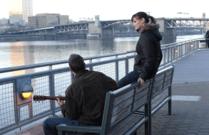 Carli & Nicolas by the River